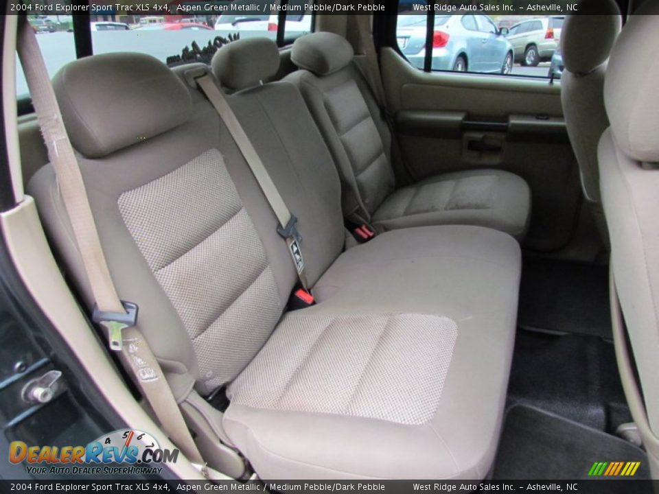 2004 Ford Explorer Sport Trac XLS 4x4 Aspen Green Metallic / Medium Pebble/Dark Pebble Photo #16
