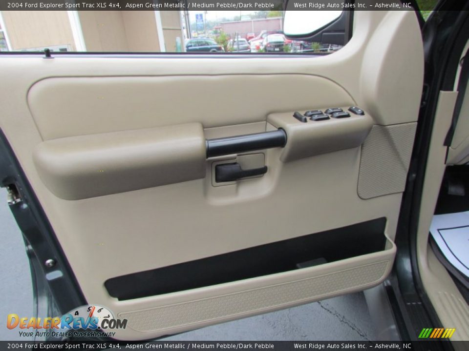 2004 Ford Explorer Sport Trac XLS 4x4 Aspen Green Metallic / Medium Pebble/Dark Pebble Photo #21