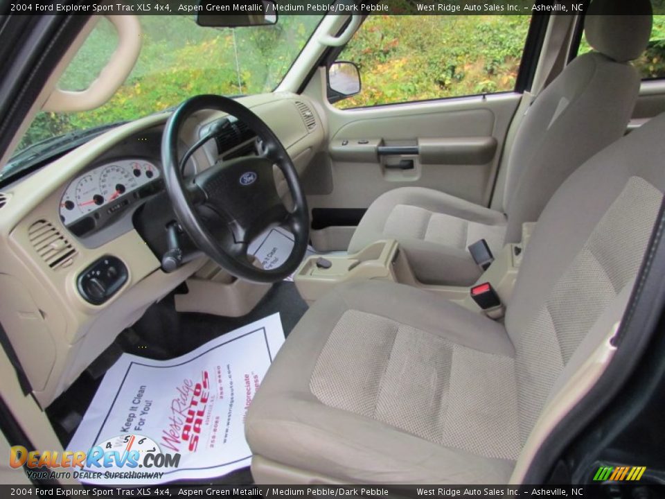 2004 Ford Explorer Sport Trac XLS 4x4 Aspen Green Metallic / Medium Pebble/Dark Pebble Photo #22