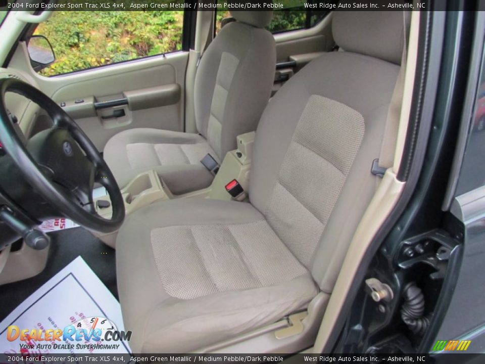 2004 Ford Explorer Sport Trac XLS 4x4 Aspen Green Metallic / Medium Pebble/Dark Pebble Photo #23