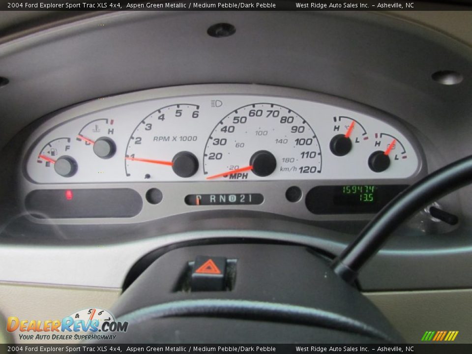 2004 Ford Explorer Sport Trac XLS 4x4 Aspen Green Metallic / Medium Pebble/Dark Pebble Photo #25