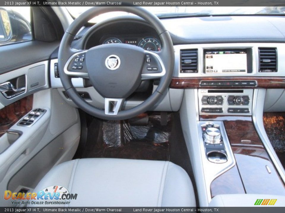 2013 Jaguar XF I4 T Ultimate Black Metallic / Dove/Warm Charcoal Photo #12