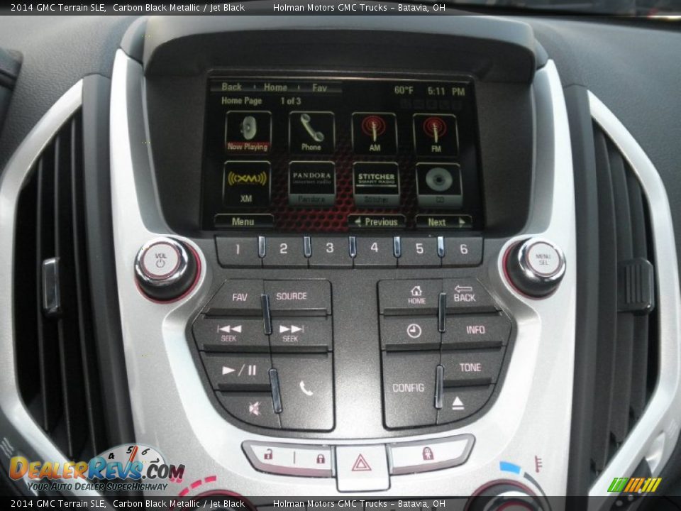 2014 GMC Terrain SLE Carbon Black Metallic / Jet Black Photo #7
