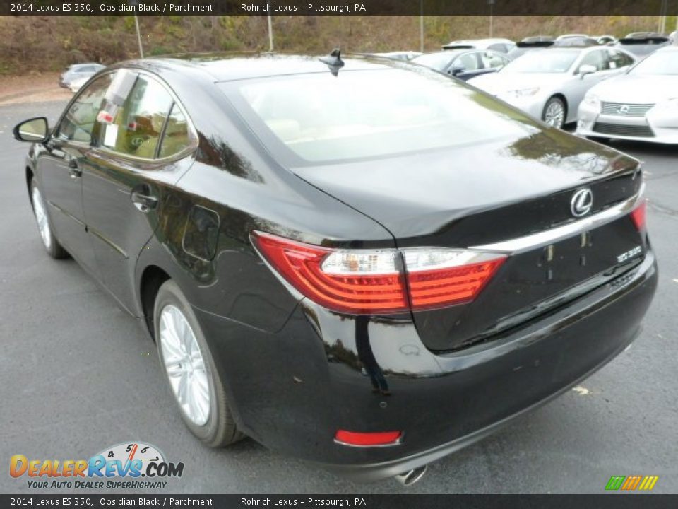 2014 Lexus ES 350 Obsidian Black / Parchment Photo #2