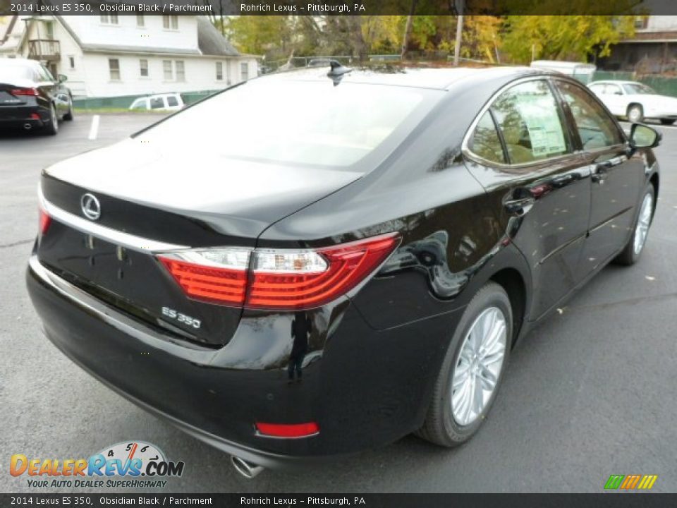 2014 Lexus ES 350 Obsidian Black / Parchment Photo #4