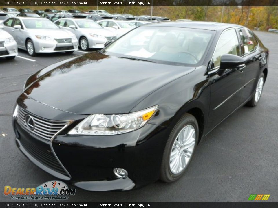 2014 Lexus ES 350 Obsidian Black / Parchment Photo #8