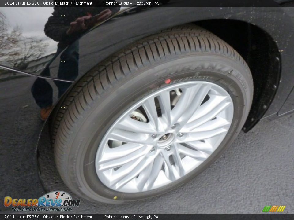 2014 Lexus ES 350 Obsidian Black / Parchment Photo #9