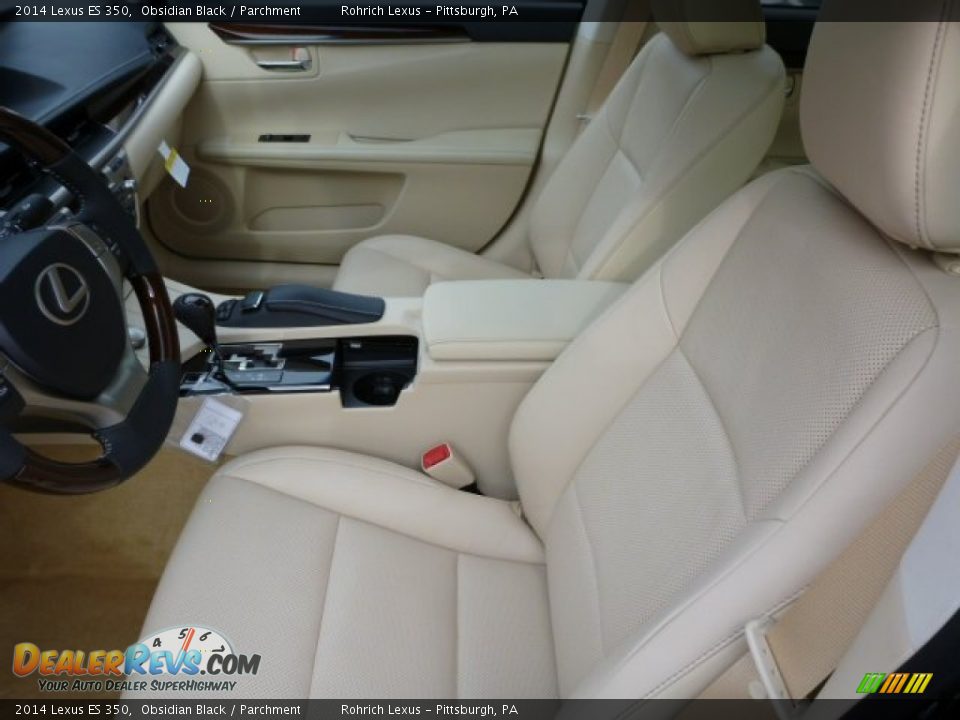2014 Lexus ES 350 Obsidian Black / Parchment Photo #10
