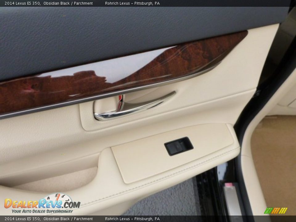 2014 Lexus ES 350 Obsidian Black / Parchment Photo #13