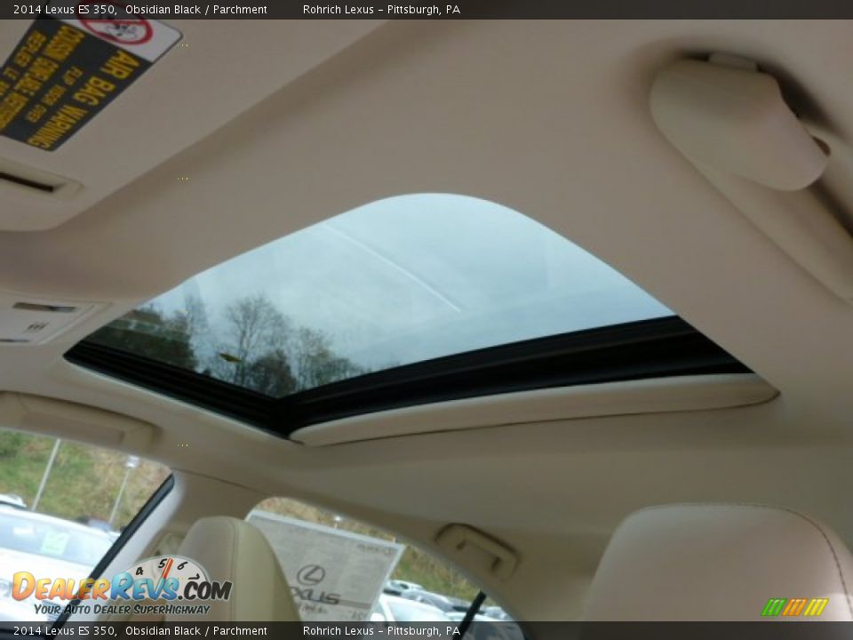 2014 Lexus ES 350 Obsidian Black / Parchment Photo #15