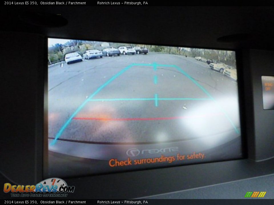 2014 Lexus ES 350 Obsidian Black / Parchment Photo #17