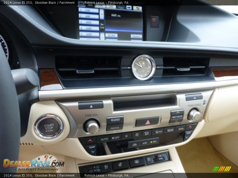 2014 Lexus ES 350 Obsidian Black / Parchment Photo #18