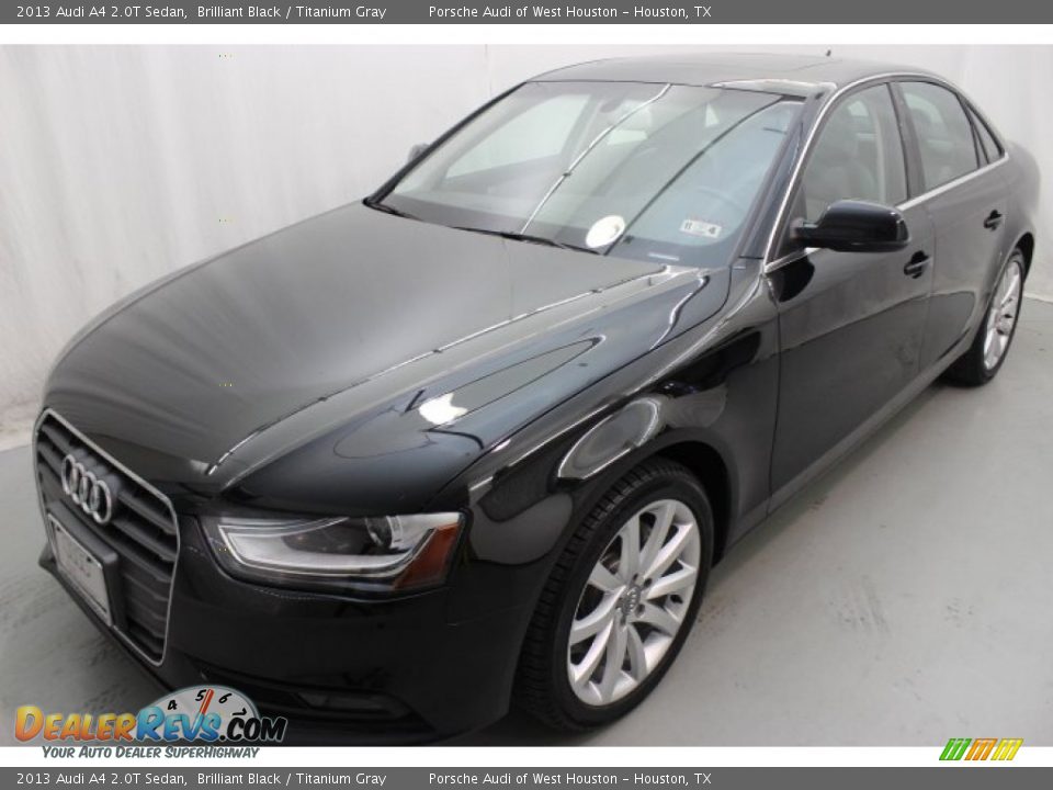 2013 Audi A4 2.0T Sedan Brilliant Black / Titanium Gray Photo #3