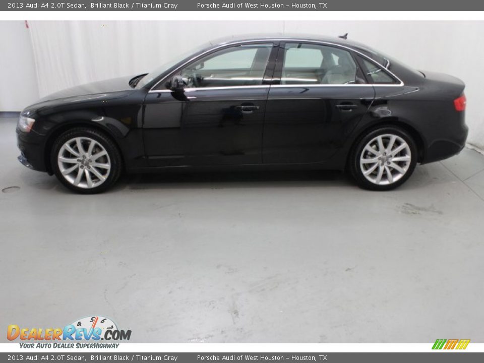 2013 Audi A4 2.0T Sedan Brilliant Black / Titanium Gray Photo #4
