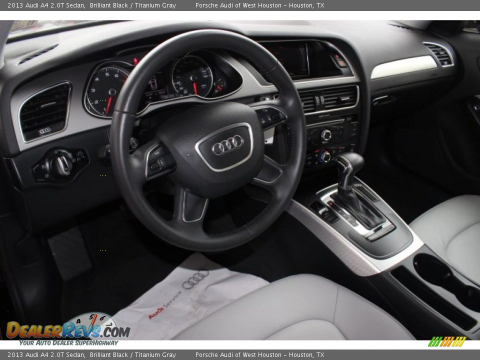 2013 Audi A4 2.0T Sedan Brilliant Black / Titanium Gray Photo #13