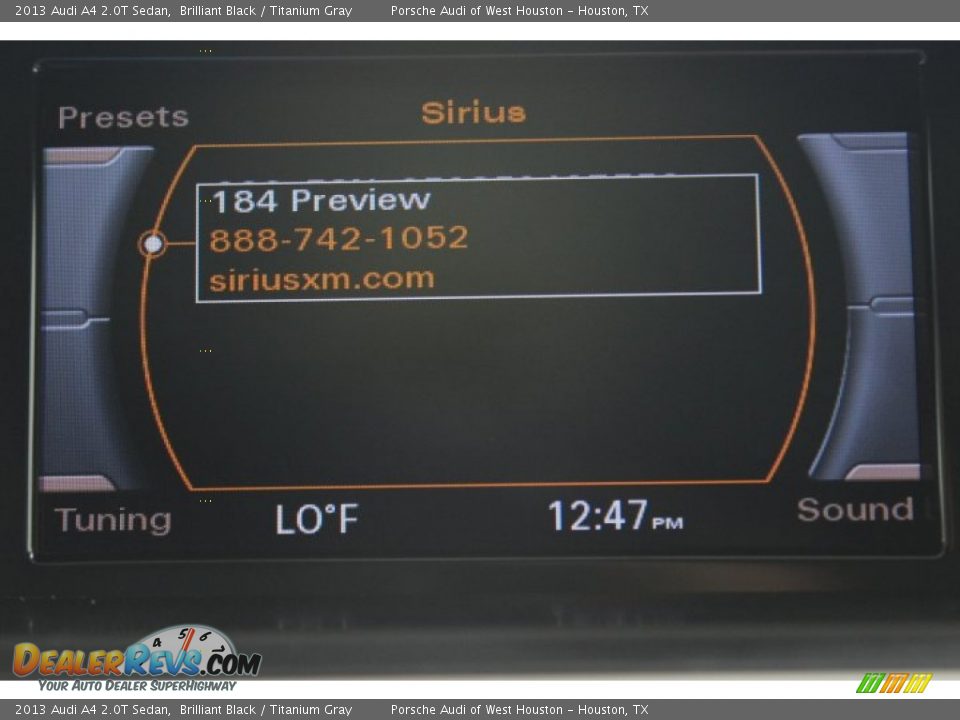 2013 Audi A4 2.0T Sedan Brilliant Black / Titanium Gray Photo #20