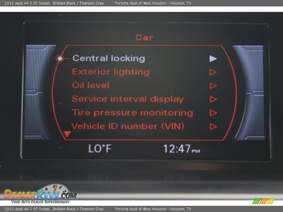 2013 Audi A4 2.0T Sedan Brilliant Black / Titanium Gray Photo #22