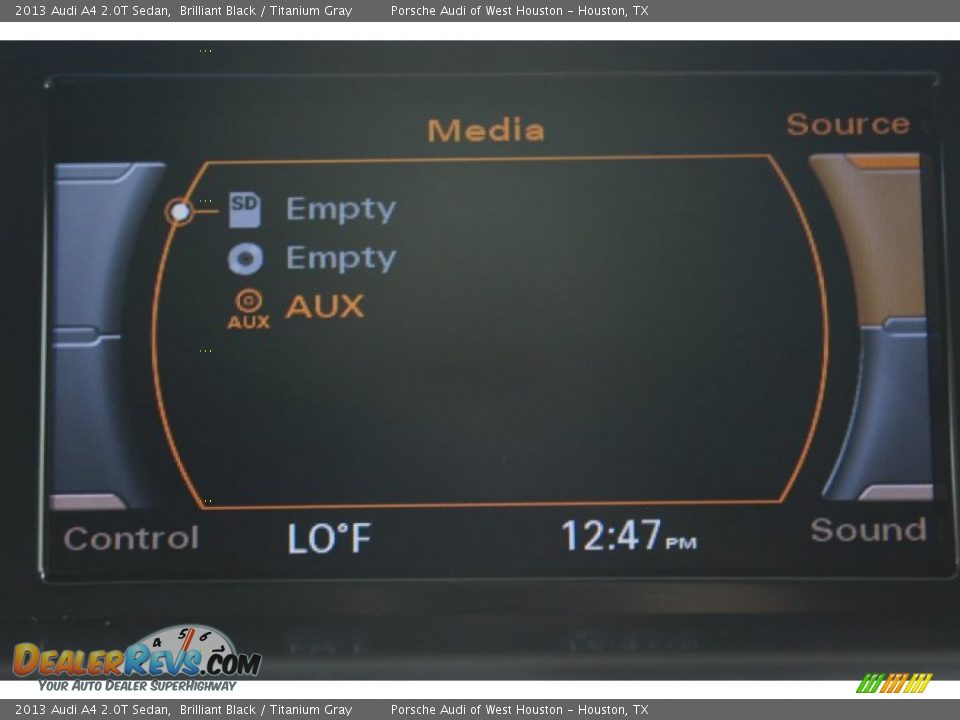 2013 Audi A4 2.0T Sedan Brilliant Black / Titanium Gray Photo #23