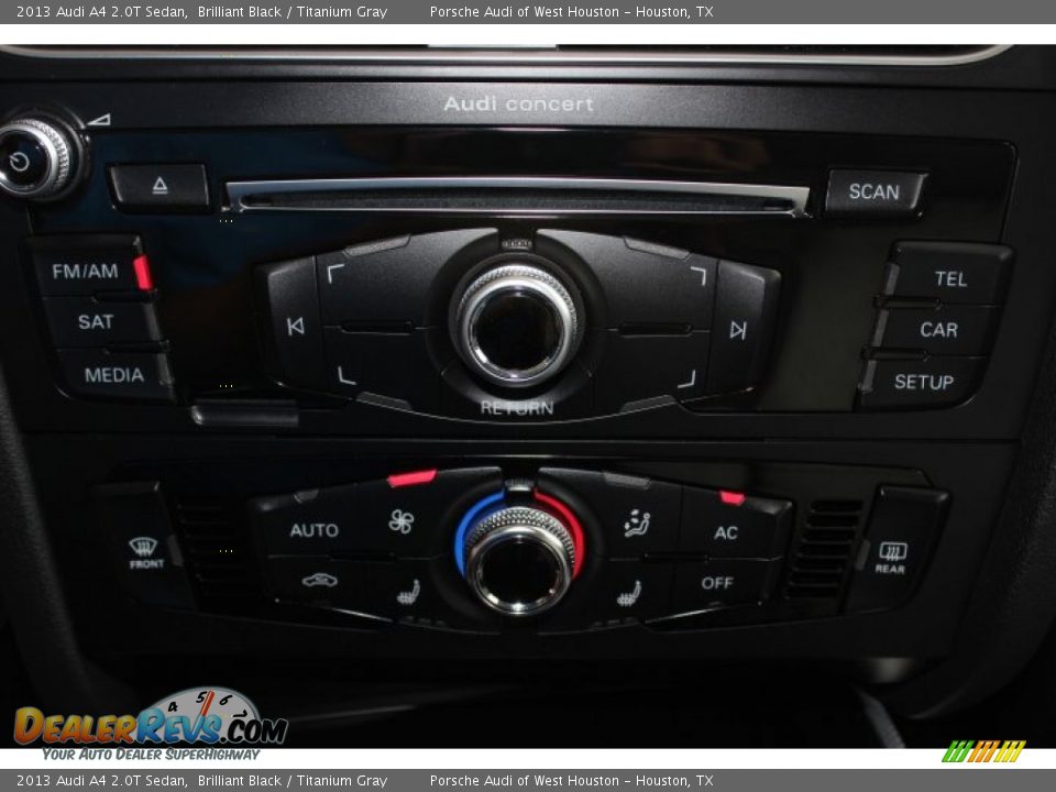 2013 Audi A4 2.0T Sedan Brilliant Black / Titanium Gray Photo #24