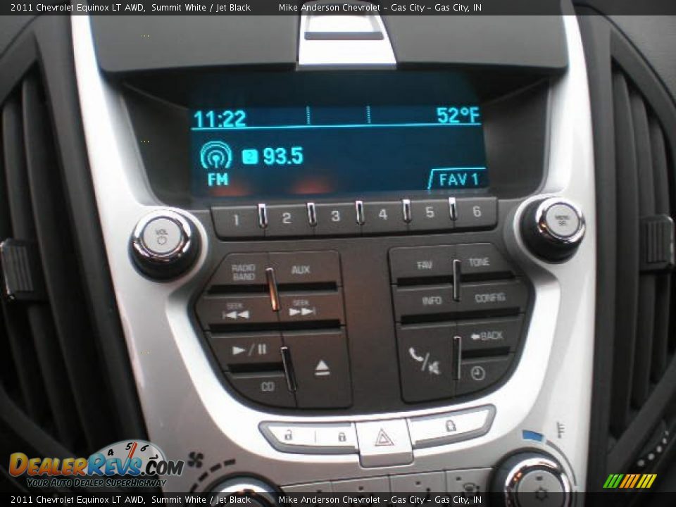 2011 Chevrolet Equinox LT AWD Summit White / Jet Black Photo #12