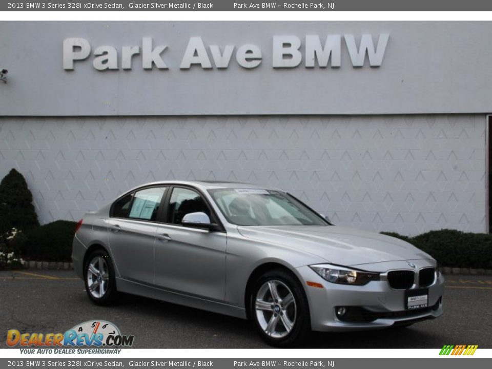 2013 BMW 3 Series 328i xDrive Sedan Glacier Silver Metallic / Black Photo #1
