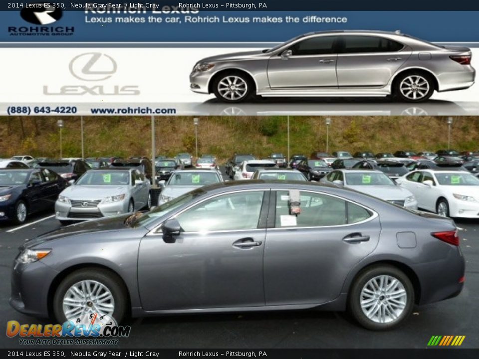 2014 Lexus ES 350 Nebula Gray Pearl / Light Gray Photo #1