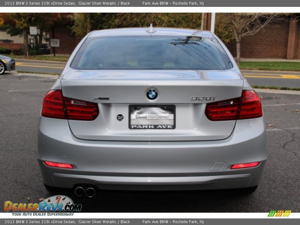 2013 BMW 3 Series 328i xDrive Sedan Glacier Silver Metallic / Black Photo #4