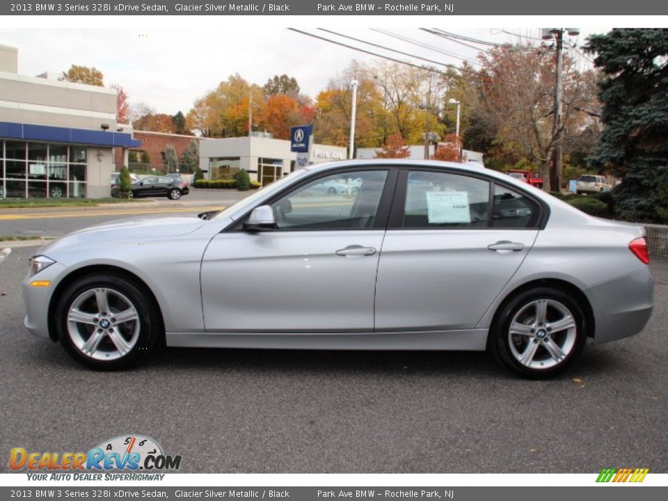 2013 BMW 3 Series 328i xDrive Sedan Glacier Silver Metallic / Black Photo #6