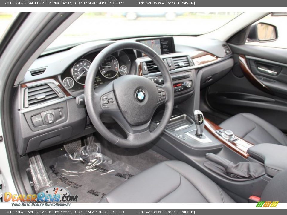 2013 BMW 3 Series 328i xDrive Sedan Glacier Silver Metallic / Black Photo #10