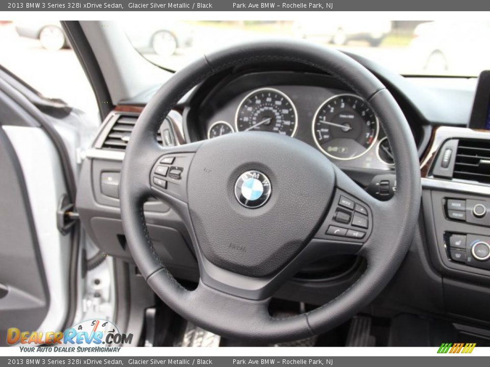 2013 BMW 3 Series 328i xDrive Sedan Glacier Silver Metallic / Black Photo #16