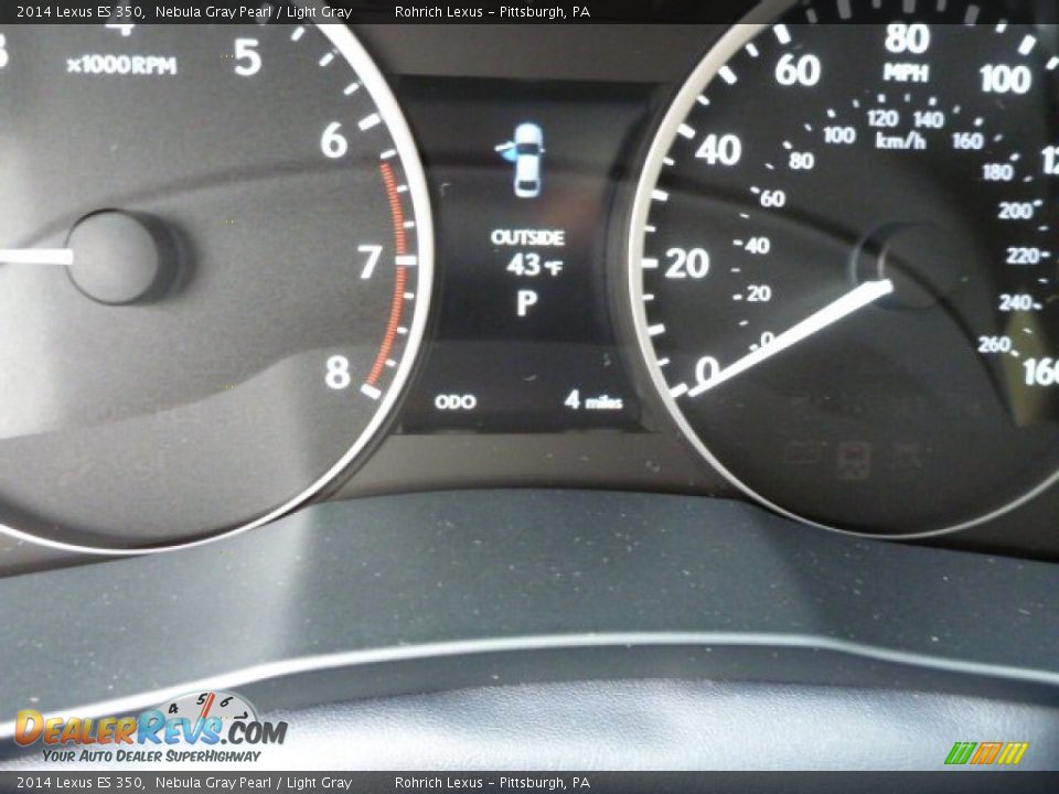2014 Lexus ES 350 Nebula Gray Pearl / Light Gray Photo #19