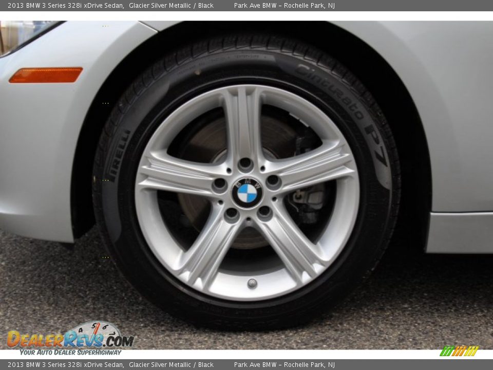 2013 BMW 3 Series 328i xDrive Sedan Glacier Silver Metallic / Black Photo #31