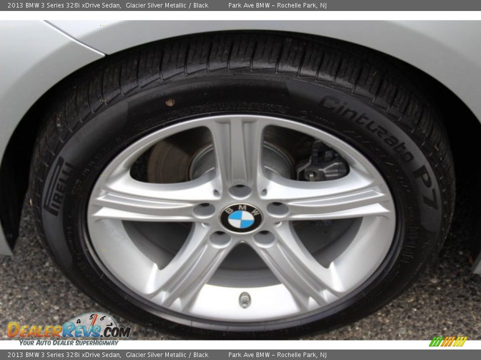 2013 BMW 3 Series 328i xDrive Sedan Glacier Silver Metallic / Black Photo #32