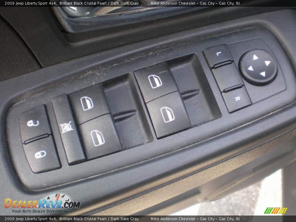 2009 Jeep Liberty Sport 4x4 Brilliant Black Crystal Pearl / Dark Slate Gray Photo #3