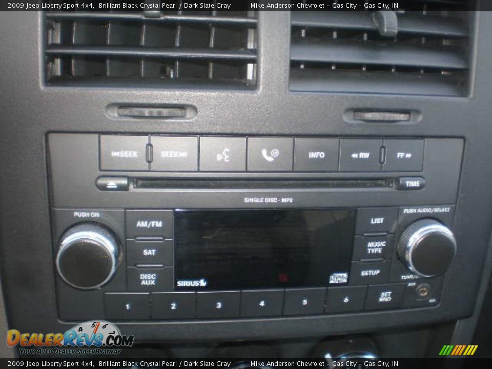 2009 Jeep Liberty Sport 4x4 Brilliant Black Crystal Pearl / Dark Slate Gray Photo #7