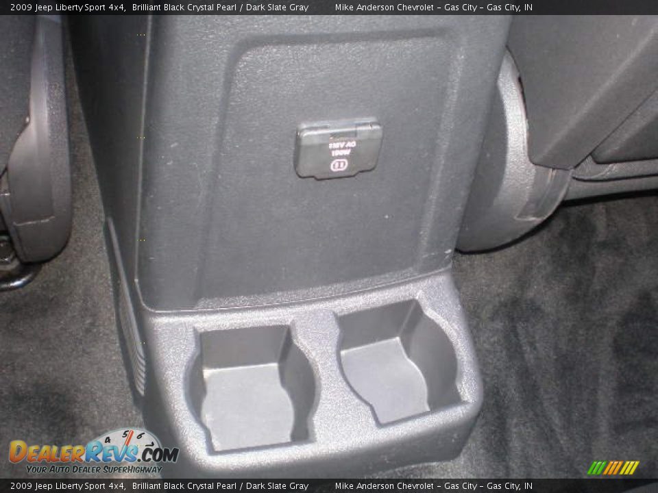 2009 Jeep Liberty Sport 4x4 Brilliant Black Crystal Pearl / Dark Slate Gray Photo #13
