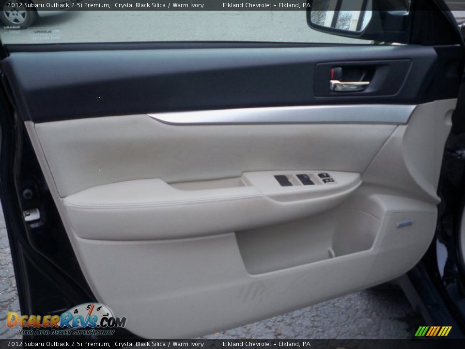 2012 Subaru Outback 2.5i Premium Crystal Black Silica / Warm Ivory Photo #18