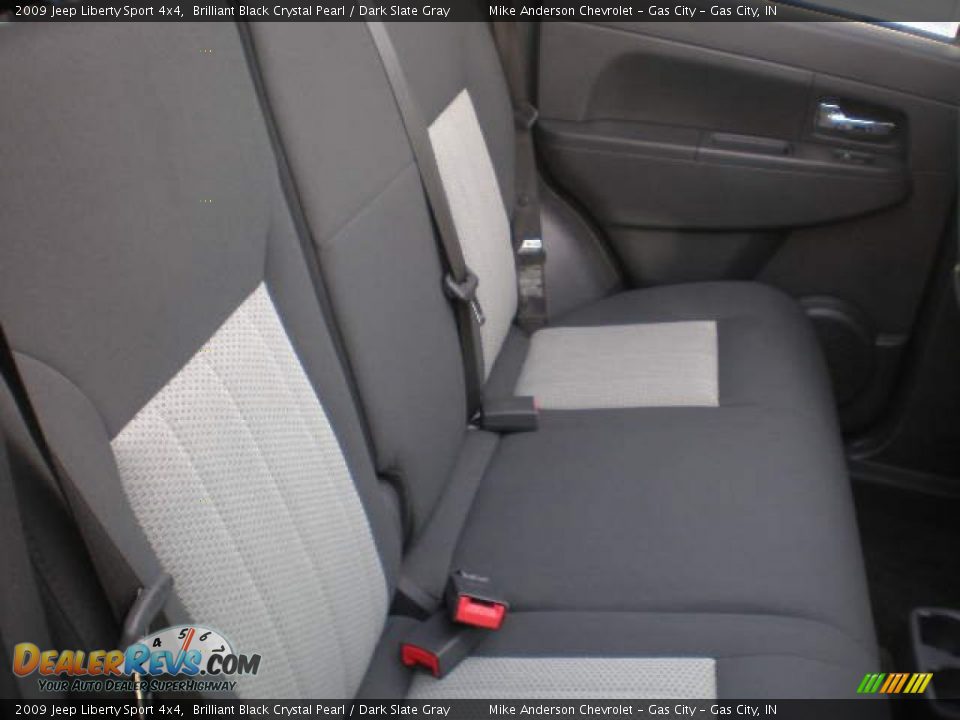 2009 Jeep Liberty Sport 4x4 Brilliant Black Crystal Pearl / Dark Slate Gray Photo #17