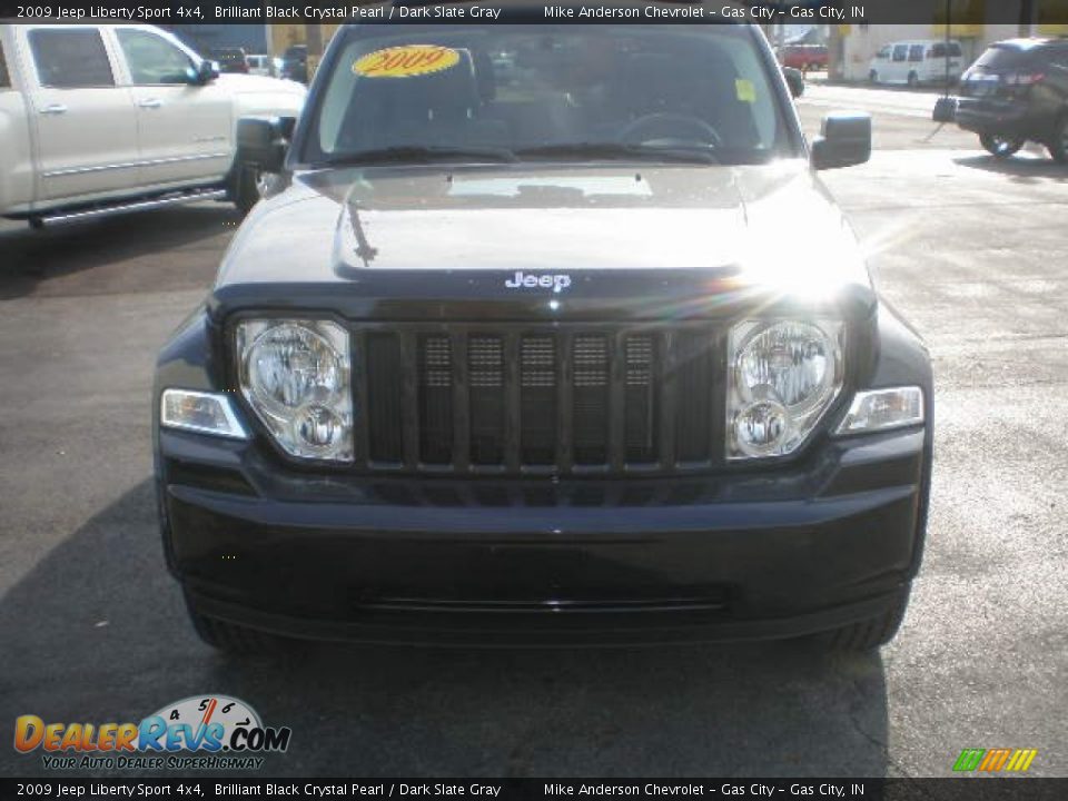 2009 Jeep Liberty Sport 4x4 Brilliant Black Crystal Pearl / Dark Slate Gray Photo #22