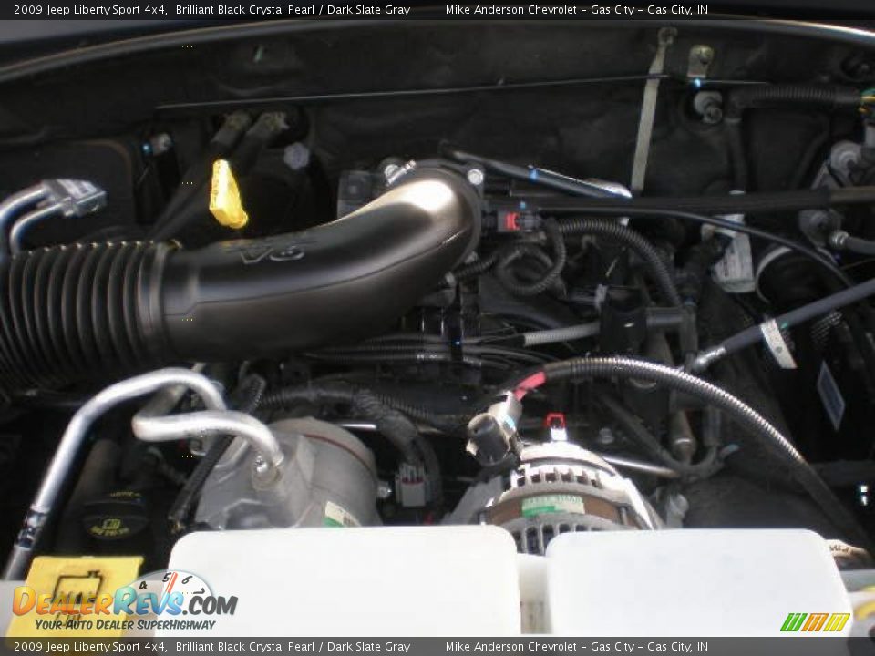 2009 Jeep Liberty Sport 4x4 Brilliant Black Crystal Pearl / Dark Slate Gray Photo #23