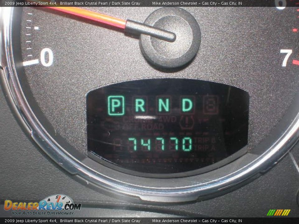 2009 Jeep Liberty Sport 4x4 Brilliant Black Crystal Pearl / Dark Slate Gray Photo #26