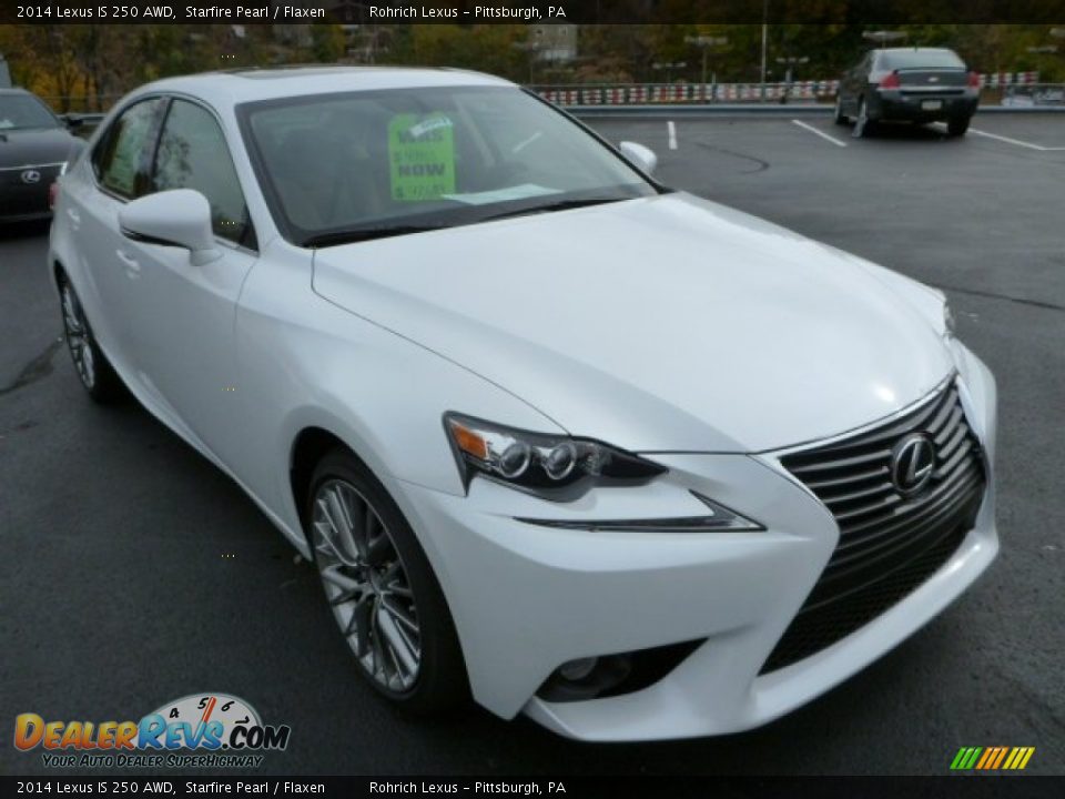 2014 Lexus IS 250 AWD Starfire Pearl / Flaxen Photo #6