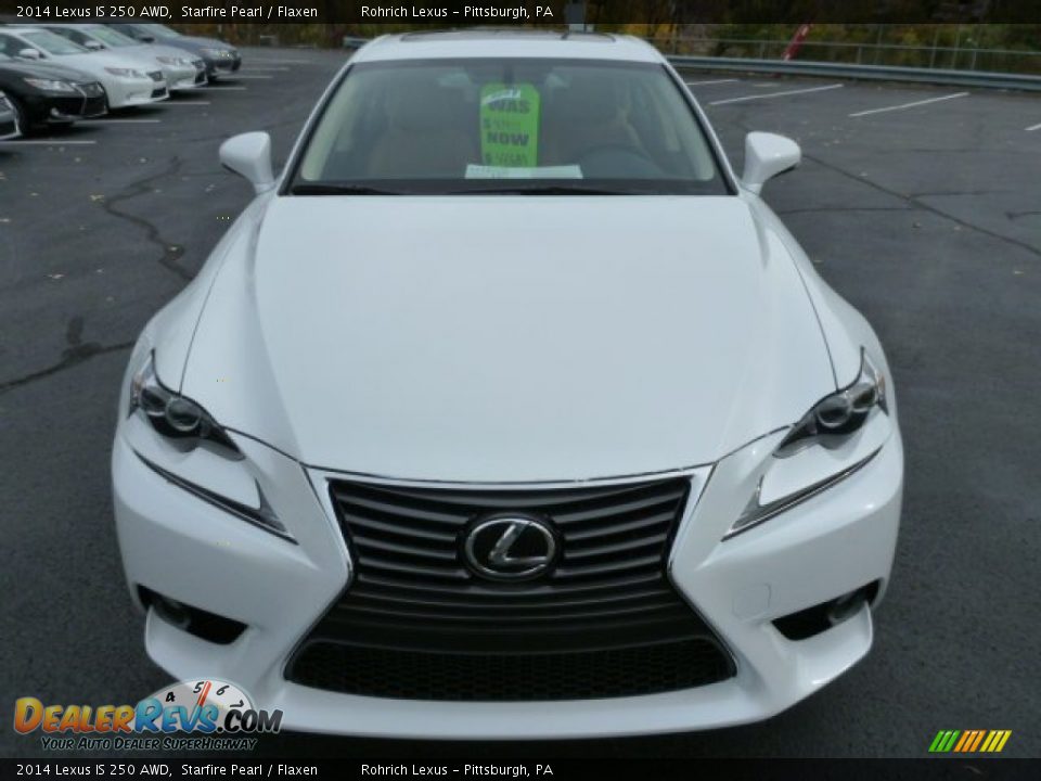 2014 Lexus IS 250 AWD Starfire Pearl / Flaxen Photo #7
