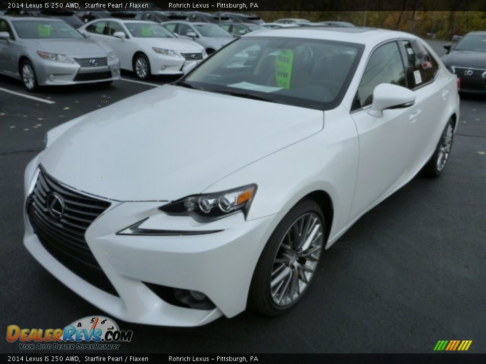 2014 Lexus IS 250 AWD Starfire Pearl / Flaxen Photo #8