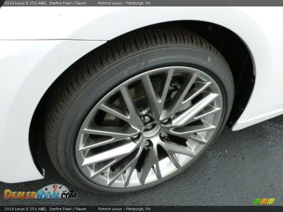 2014 Lexus IS 250 AWD Starfire Pearl / Flaxen Photo #9