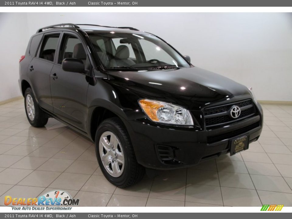 2011 Toyota RAV4 I4 4WD Black / Ash Photo #1
