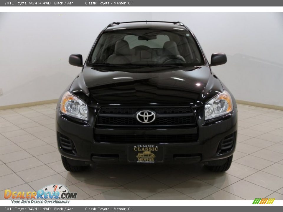 2011 Toyota RAV4 I4 4WD Black / Ash Photo #2