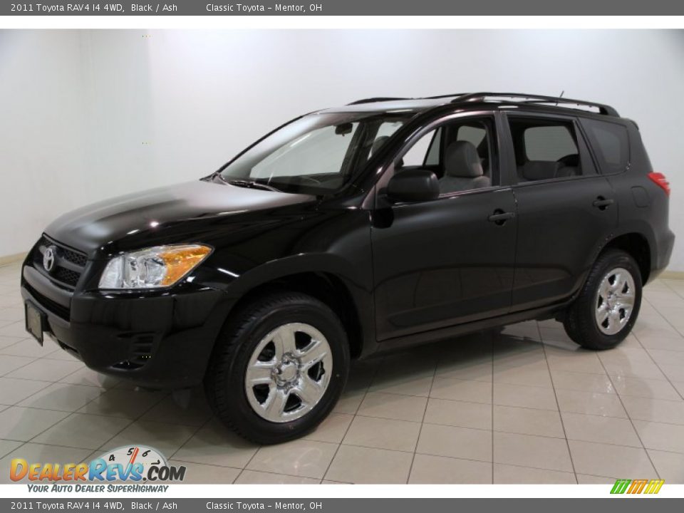 2011 Toyota RAV4 I4 4WD Black / Ash Photo #3