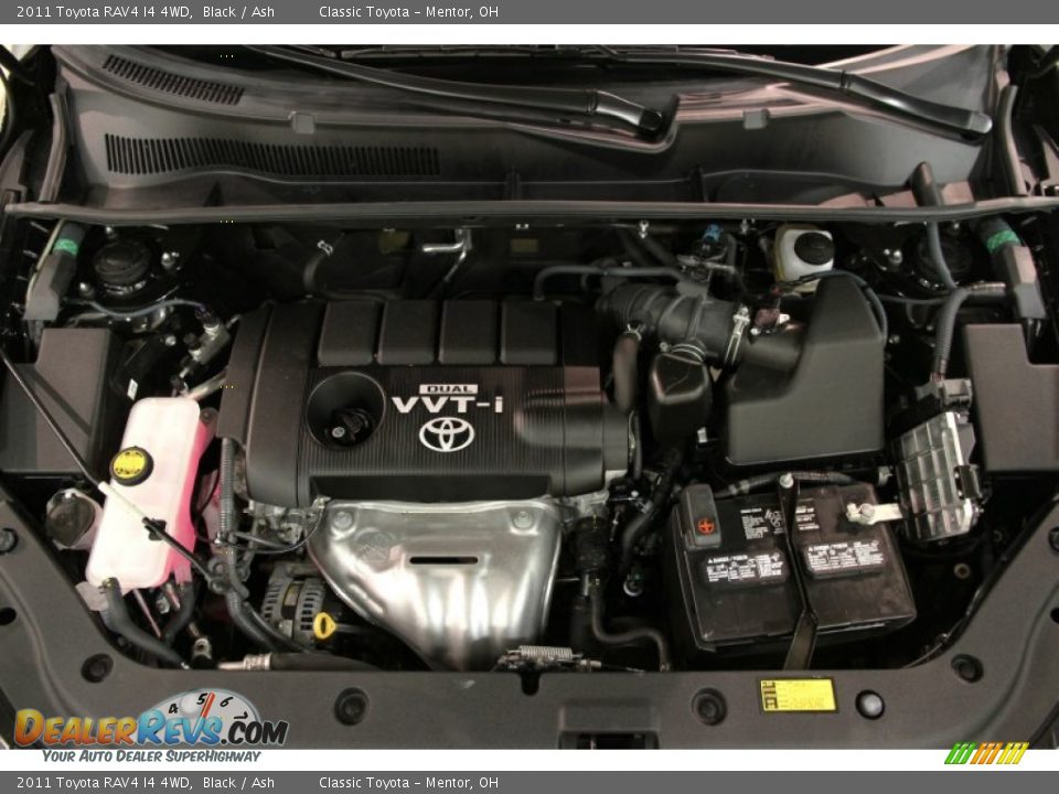 2011 Toyota RAV4 I4 4WD Black / Ash Photo #14
