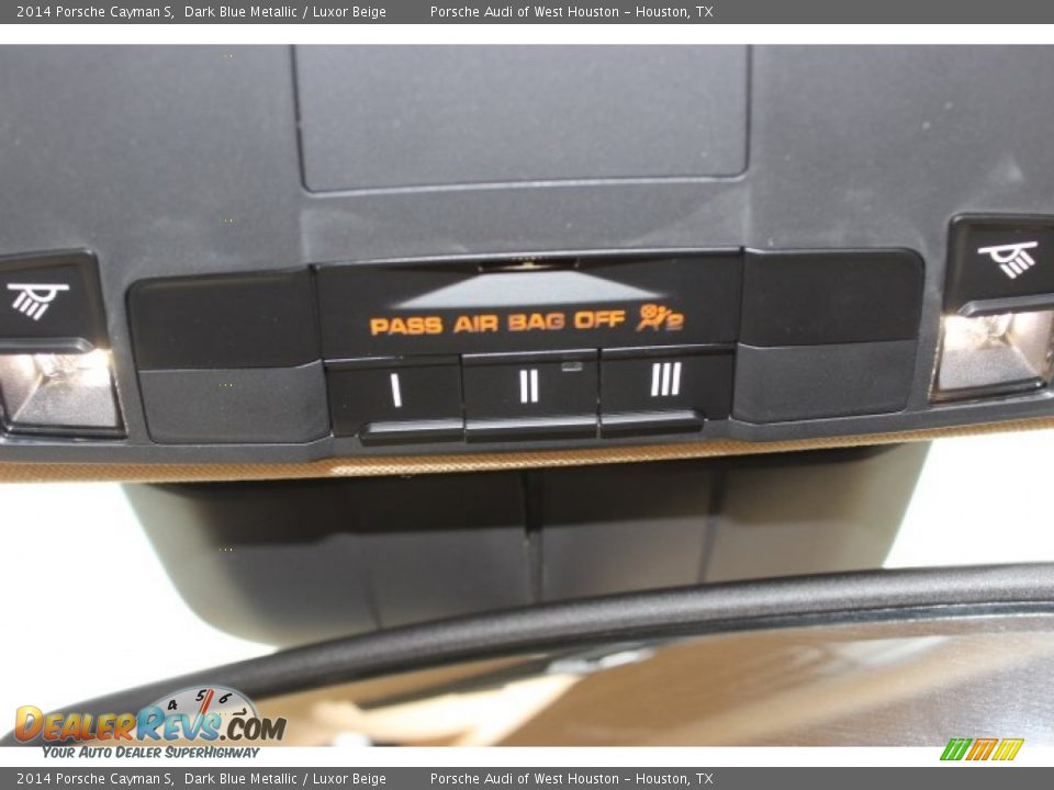 2014 Porsche Cayman S Dark Blue Metallic / Luxor Beige Photo #15